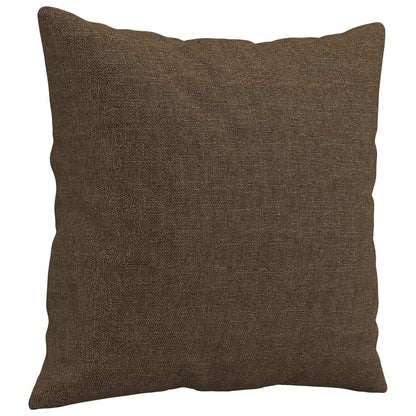 Pyntepuder 2 stk brunt 40x40 cm stof