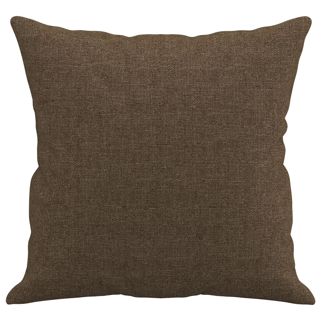 Pyntepuder 2 stk brunt 40x40 cm stof
