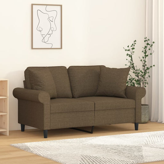 Pyntepuder 2 stk brunt 40x40 cm stof