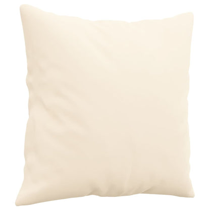 Pyntepuder 2 stk creme 40x40 cm fløjl