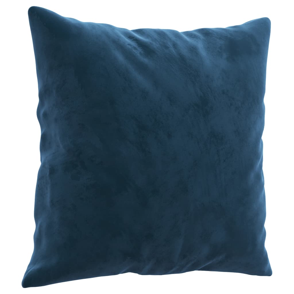 Pyntepuder 2 stk Blå 40x40 cm Fløjl