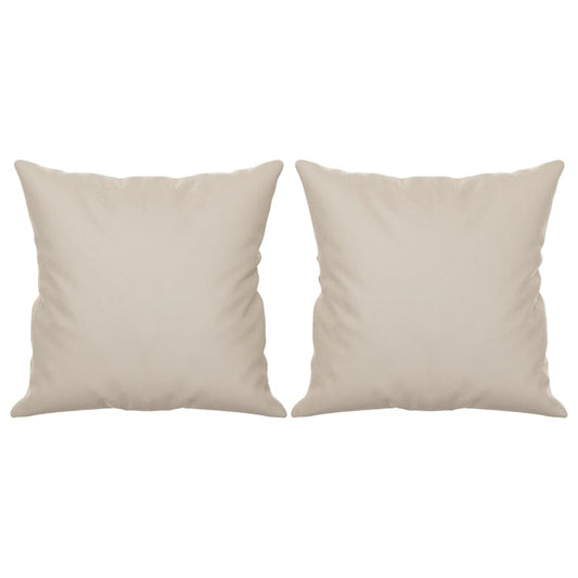 Pyntepuder 2 stk creme 40x40 cm mikrofiberstof