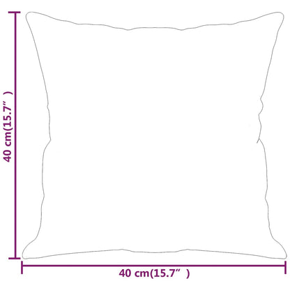 Pyntepuder 2 stk creme 40x40 cm mikrofiberstof
