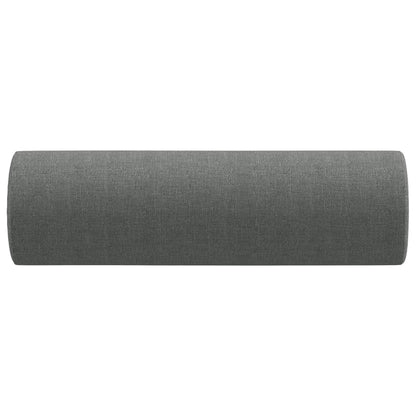 Zierkissen 2 Stk. Dunkelgrau Ø15x50 cm Stoff
