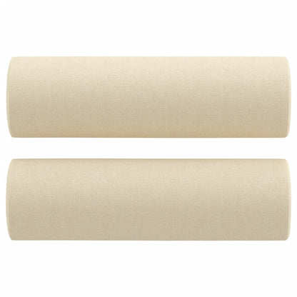 Pyntepuder 2 stk creme Ø15x50 cm stof