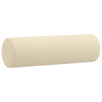 Pyntepuder 2 stk creme Ø15x50 cm stof