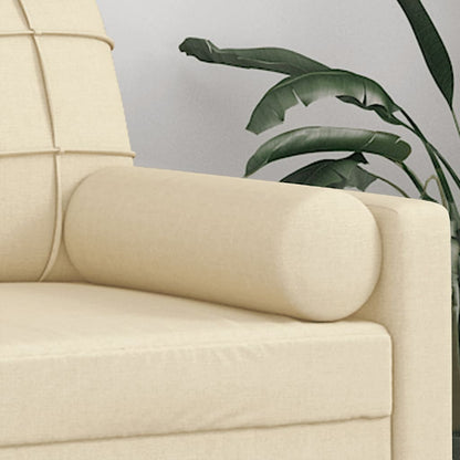 Pyntepuder 2 stk creme Ø15x50 cm stof