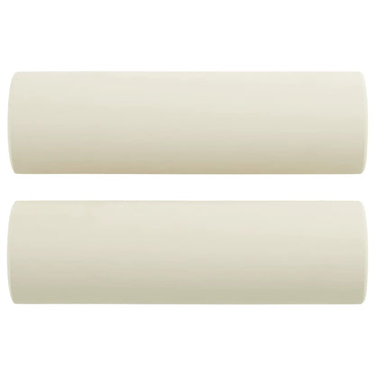 Pyntepuder 2 stk creme Ø15x50 cm fløjl