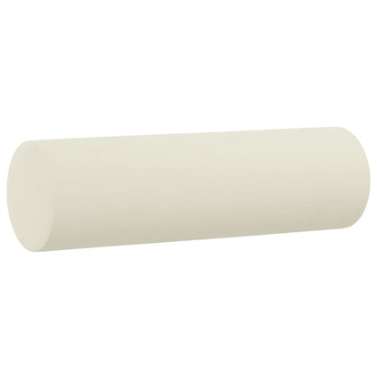 Pyntepuder 2 stk creme Ø15x50 cm fløjl