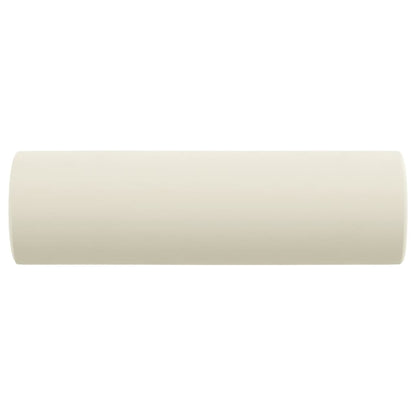 Pyntepuder 2 stk creme Ø15x50 cm fløjl