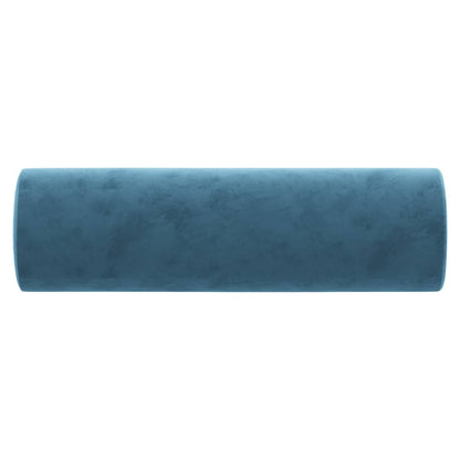 Pyntepuder 2 stk blå Ø15x50 cm fløjl