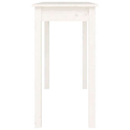 Konsolentisch Weiß 110x40x75 cm Massivholz Kiefer
