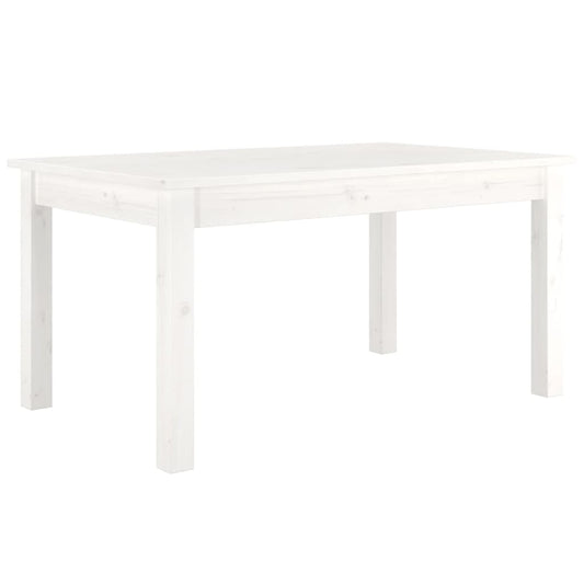 Sofabord Hvid 80x50x40 cm Massiv Fyr