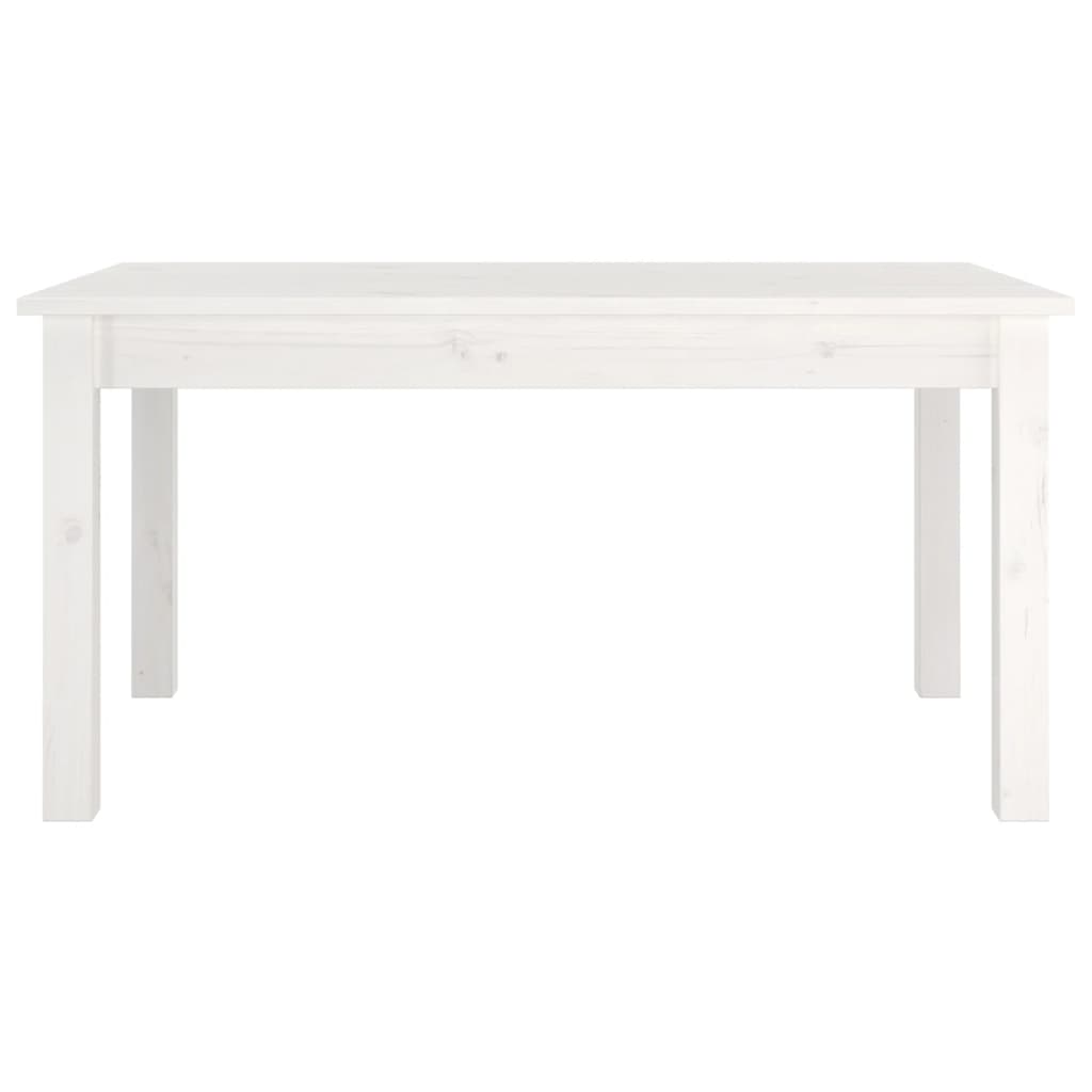 Sofabord Hvid 80x50x40 cm Massiv Fyr