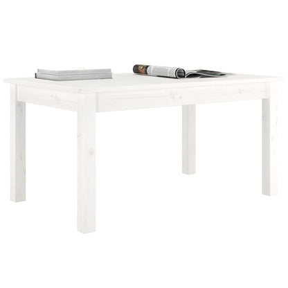 Sofabord Hvid 80x50x40 cm Massiv Fyr
