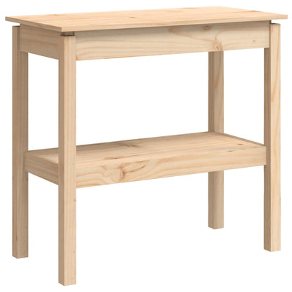 Konsolbord 80x40x75 cm massiv fyrretræ