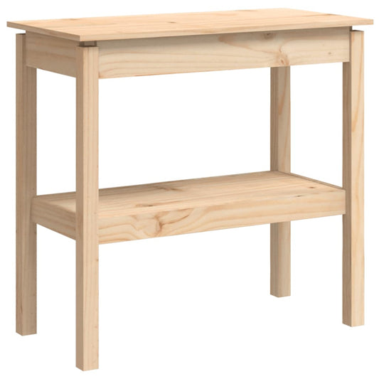 Konsolbord 80x40x75 cm massiv fyrretræ