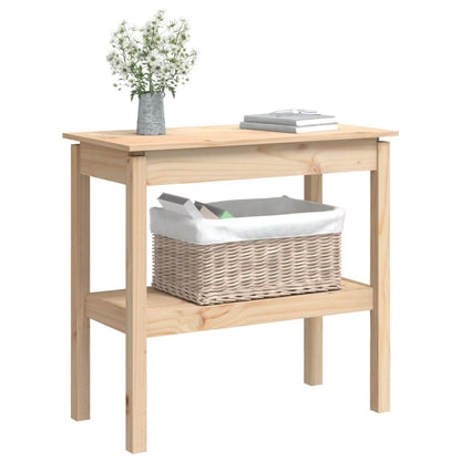Konsolbord 80x40x75 cm massiv fyrretræ