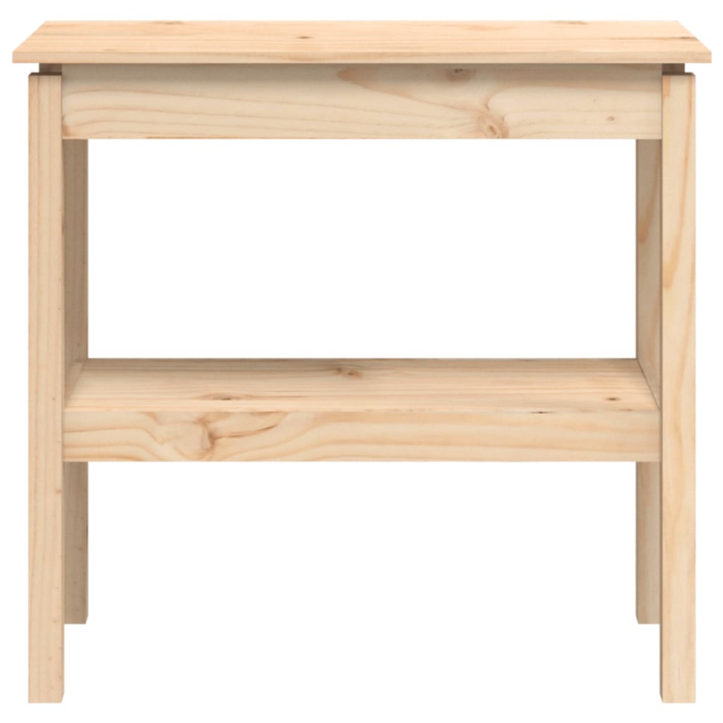 Konsolbord 80x40x75 cm massiv fyrretræ