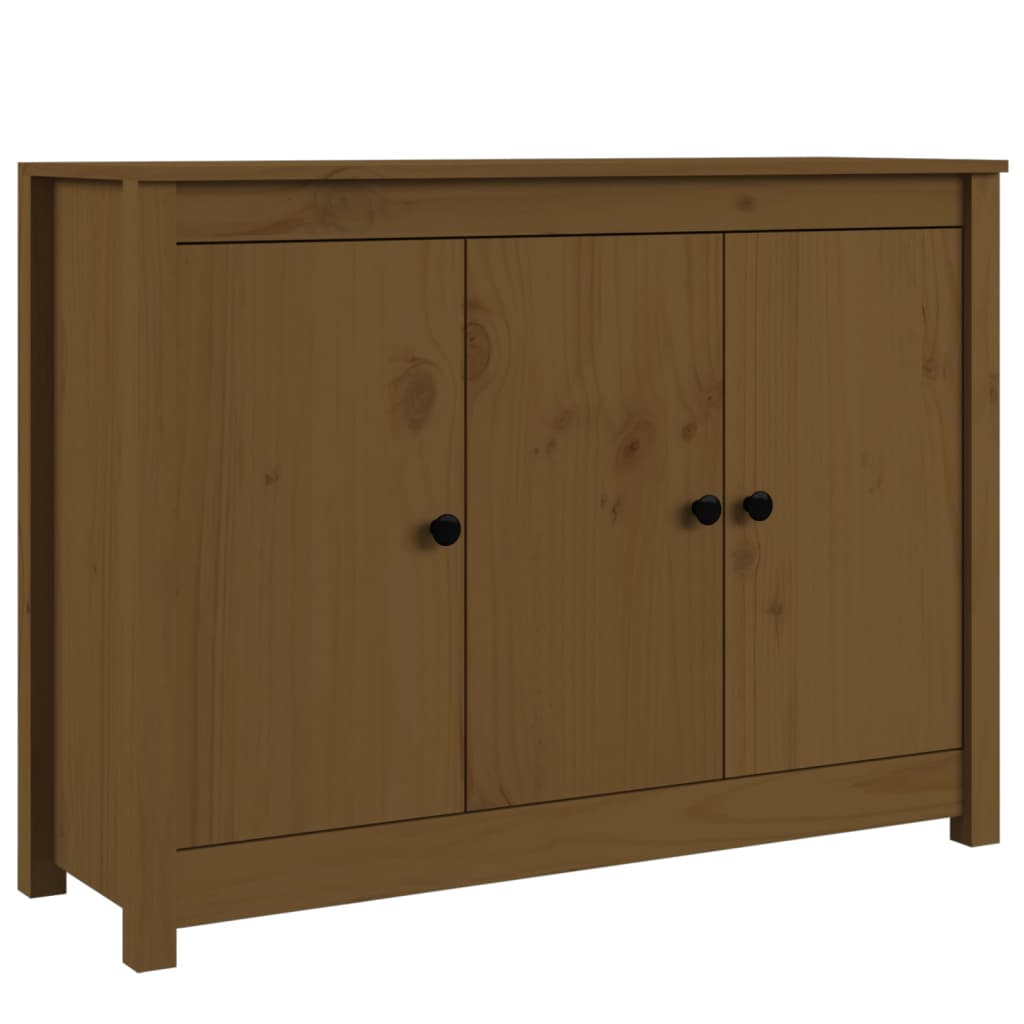 Sideboard Honigbraun 100x35x74 cm Massivholz Kiefer