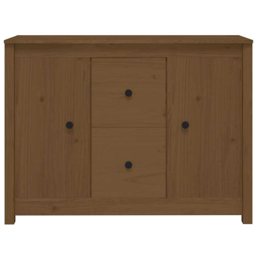 Sideboard Honigbraun 100x35x74 cm Massivholz Kiefer