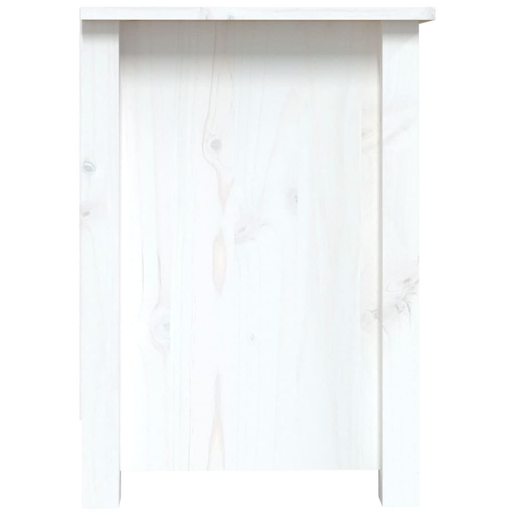 TV-skab Hvid 103x36,5x52 cm Massiv Fyr