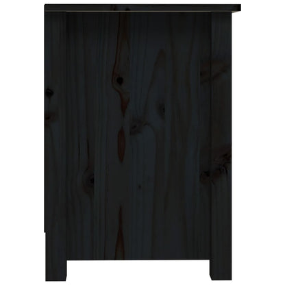 TV-skab Sort 103x36,5x52 cm Massiv Fyr