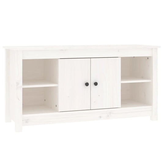 TV-skab Hvid 103x36,5x52 cm Massiv Fyr
