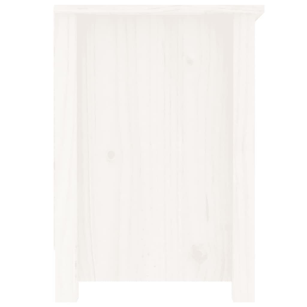 TV-skab Hvid 103x36,5x52 cm Massiv Fyr