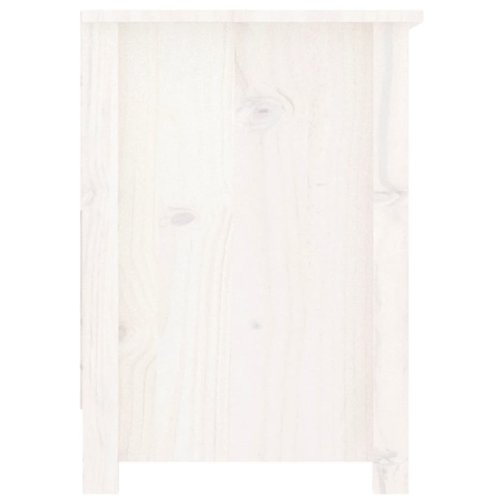 TV-skab Hvid 103x36,5x52 cm Massiv Fyr
