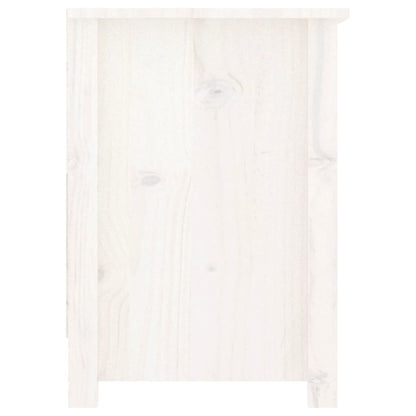 TV-skab Hvid 103x36,5x52 cm Massiv Fyr