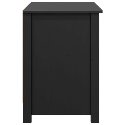 TV-skab Sort 103x36,5x52 cm Massiv Fyr