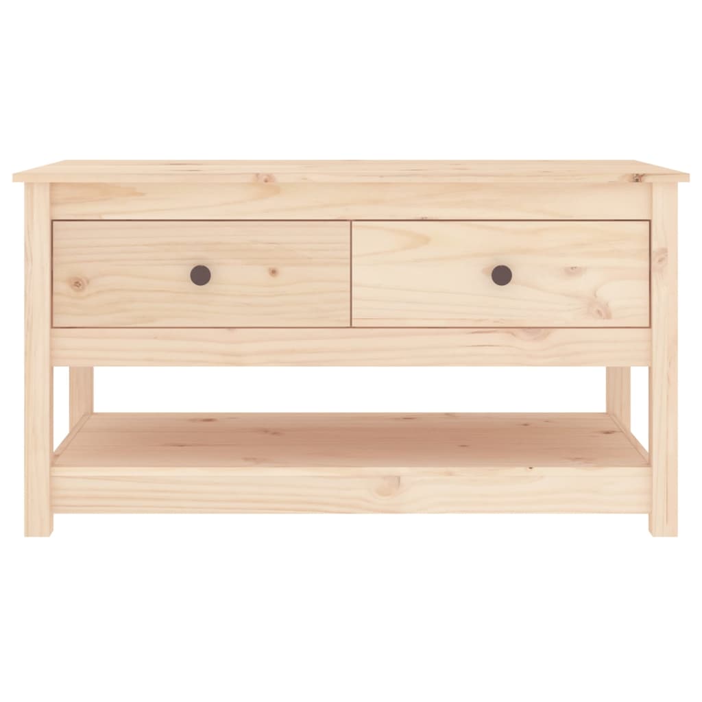 Couchtisch 102x49x55 cm Massivholz Kiefer