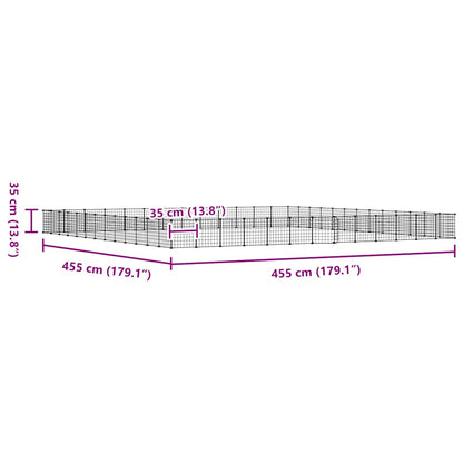 52-tlg. Haustierkäfig mit Tür Schwarz 35x35 cm Stahl