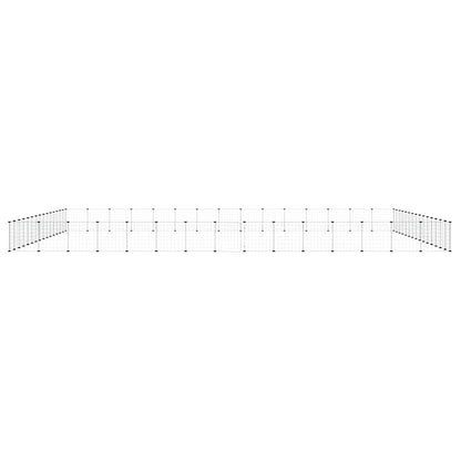 60-tlg. Haustierkäfig mit Tür Schwarz 35x35 cm Stahl