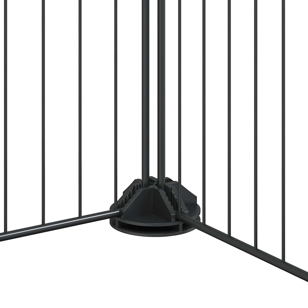 36-tlg. Haustierkäfig mit Tür Schwarz 35x35 cm Stahl