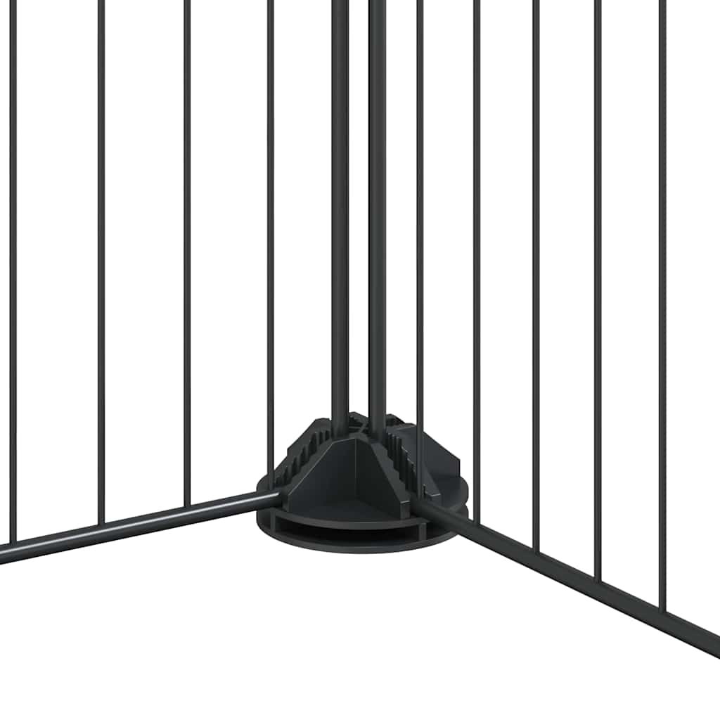 36-tlg. Haustierkäfig mit Tür Schwarz 35x35 cm Stahl