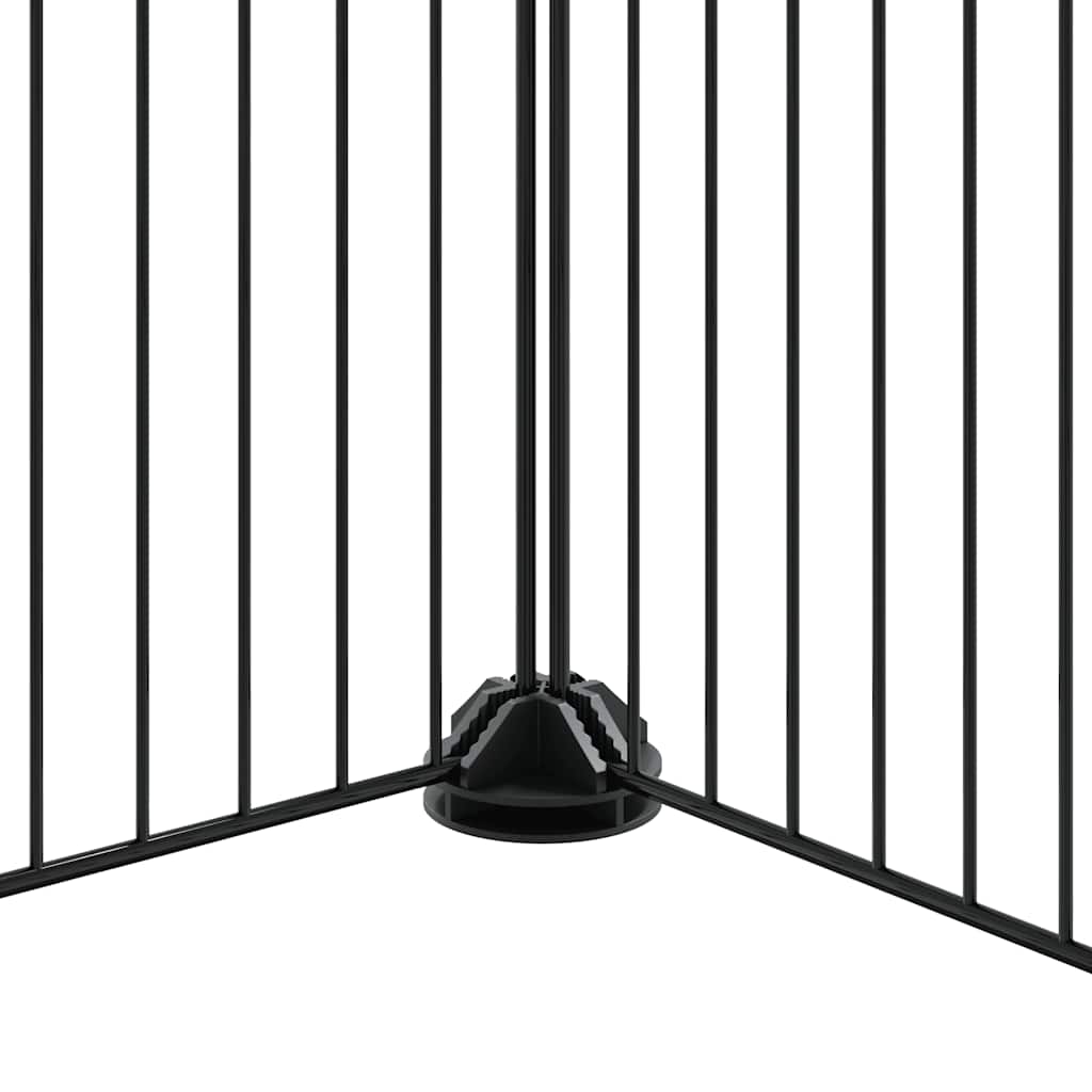 20-tlg. Haustierkäfig mit Tür Schwarz 35x35 cm Stahl