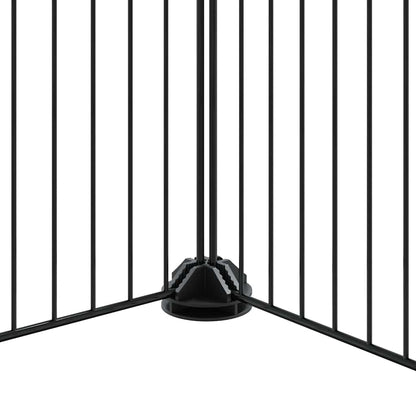 36-tlg. Haustierkäfig mit Tür Schwarz 35x35 cm Stahl