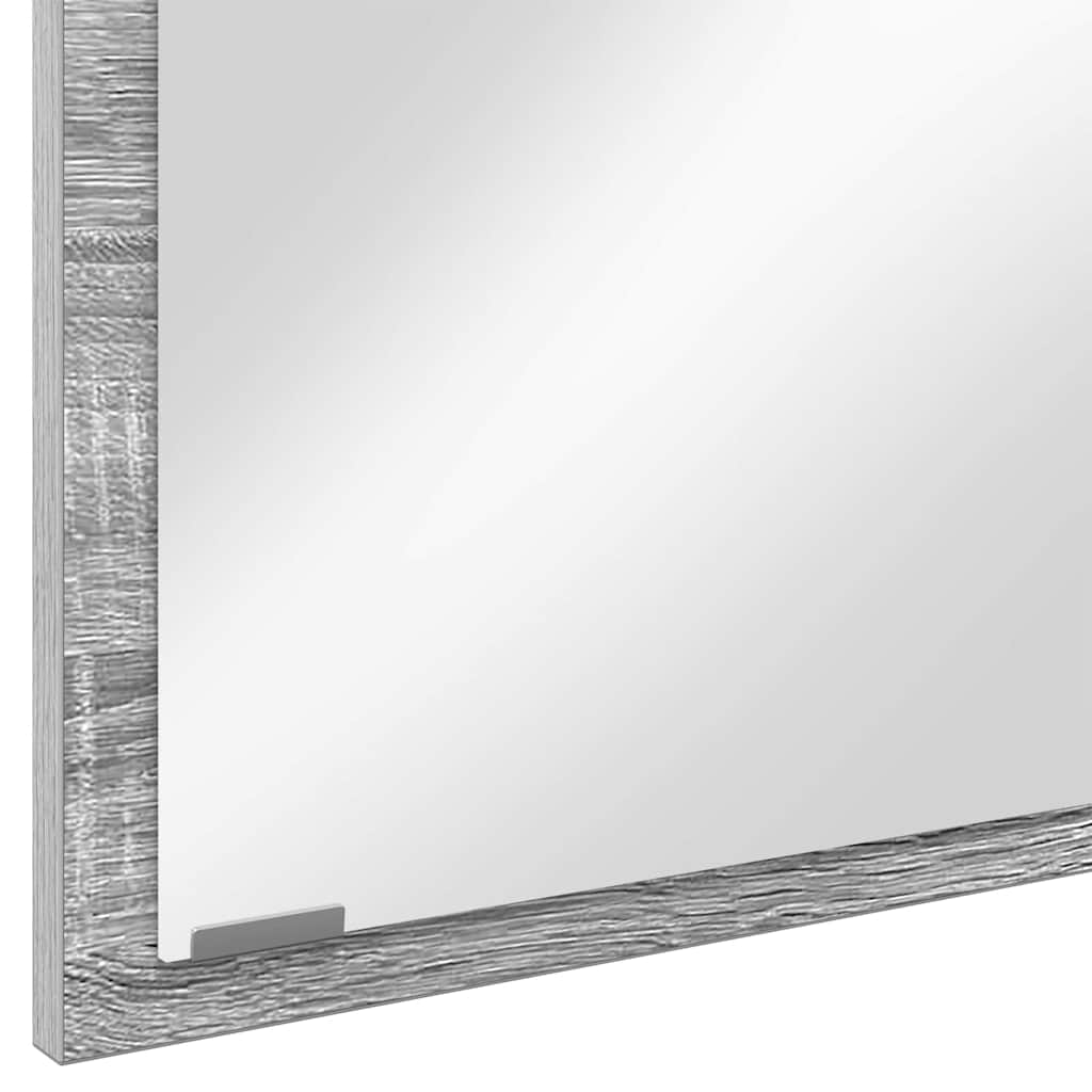 Spiegel Wandmontiert Grau Sonoma 90 x 8.5 x 37 cm Holzwerkstoff