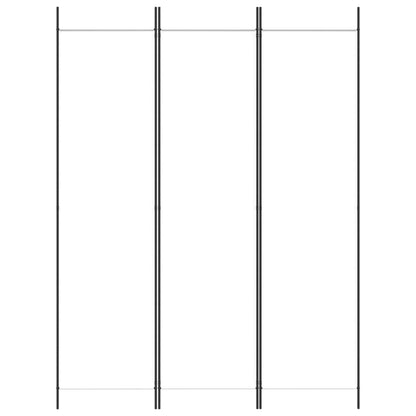 3-tlg. Paravent Weiß 150x200 cm Stoff