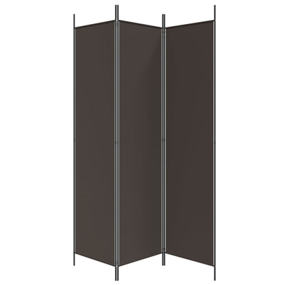 3-tlg. Paravent Braun 150x200 cm Stoff