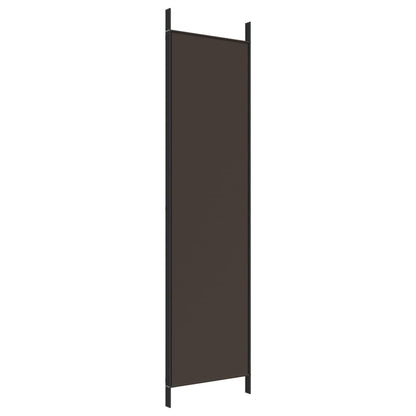 3-tlg. Paravent Braun 150x200 cm Stoff