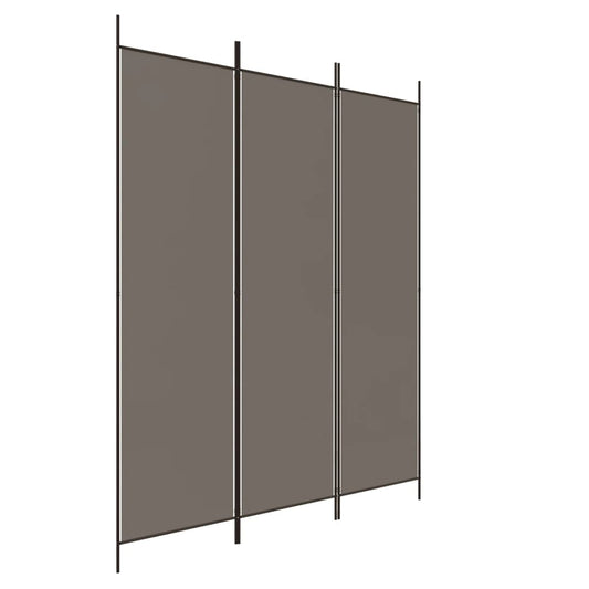 3-delt Skærm Antracit 150x200 cm Stof