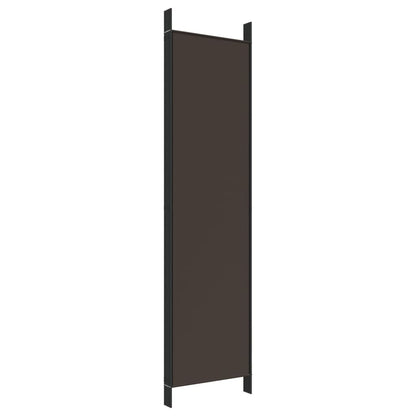 5-delt sæt Skærm Brun 250x200 cm Stof
