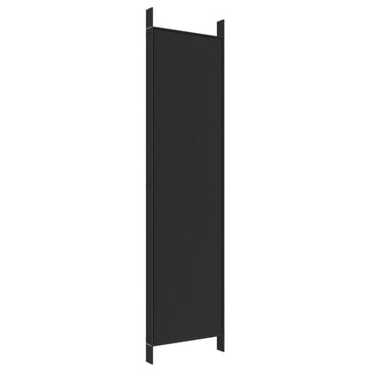 5-delt sæt Skærm Sort 250x200 cm Stof