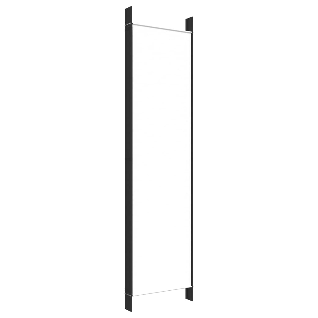 6 dele Paravent Hvid 300x200 cm Stof