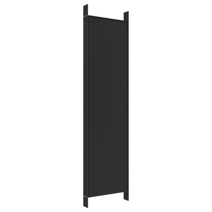 6-delt sæt Skærm Sort 300x200 cm Stof