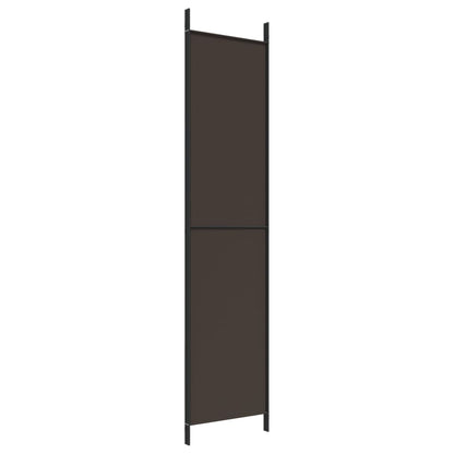 3-tlg. Paravent Braun 150x220 cm Stoff
