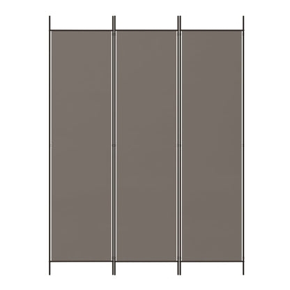 3-tlg. Paravent Anthrazit 150x220 cm Stoff